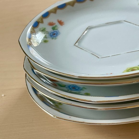 Antique MZ Altrohlau Saucers (1910s) - Set of 4 - Picture 4 of 5